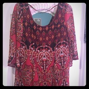 Bell sleeve boho dress